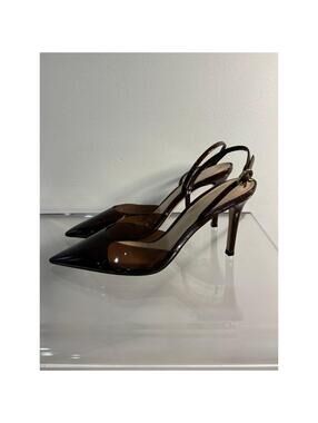 GIANVITO ROSSI - Clear Brown Pumps, Size 37.5